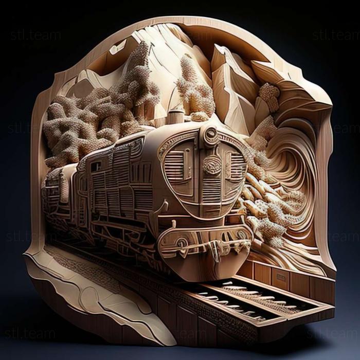 3D модель Frozen on Their Tracks Denryu Train (STL)
